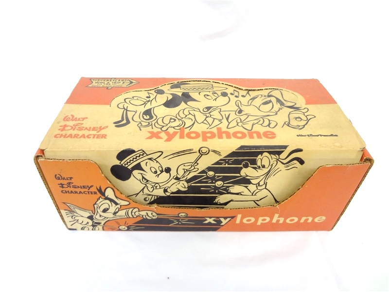 Walt Disney Xylophone Original Box Tudor Metal Products