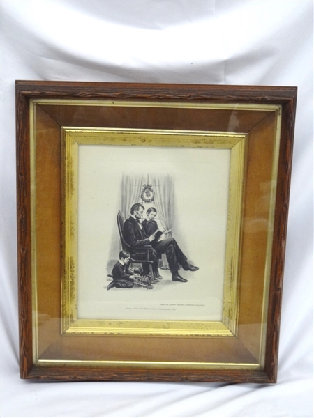 Deep Well Walnut Frame with Ostendorf Lincoln Print