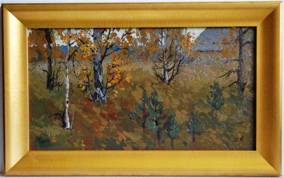 Mark Kremer (Russian, b. 1928) Oil Autumn Motive