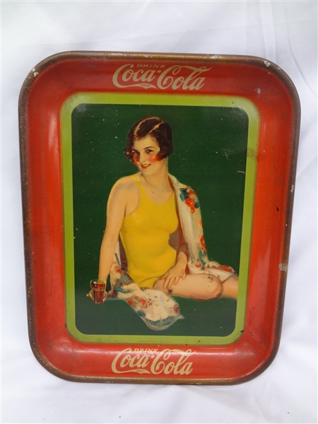 1929 Coca-Cola Tray "Bikini Girl" 