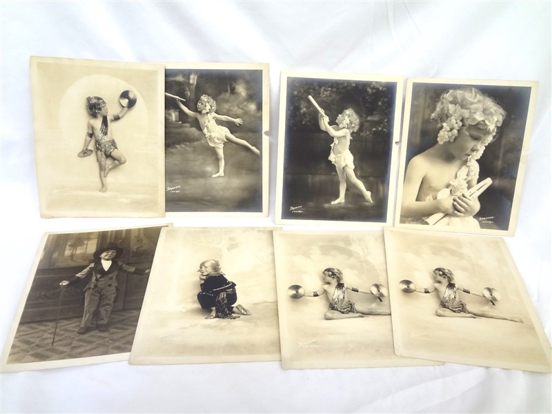 (8) Daguerre Chicago Studios 1910 Silver Gelatin Photographs Children
