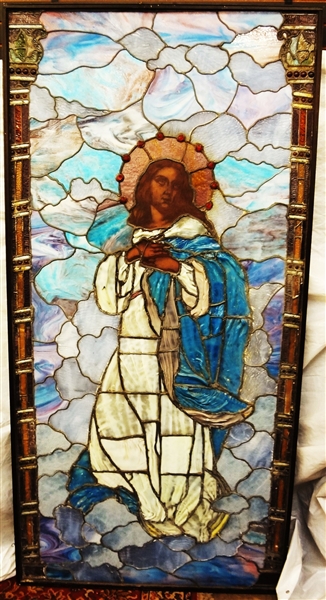 Large Stained Glass Window Religious Mary