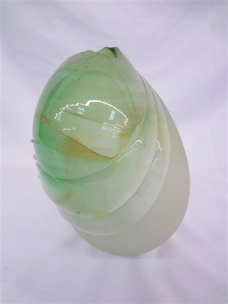 Gordon Worley Fused Art Glass Vase