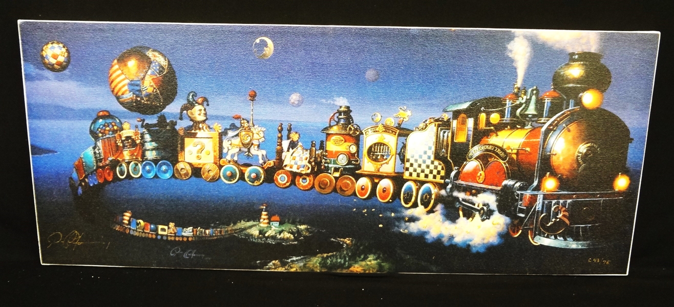 Dean Morrissey Fantasy Art "The Goodnight Train" Signed Giclee on Canvas 43/75
