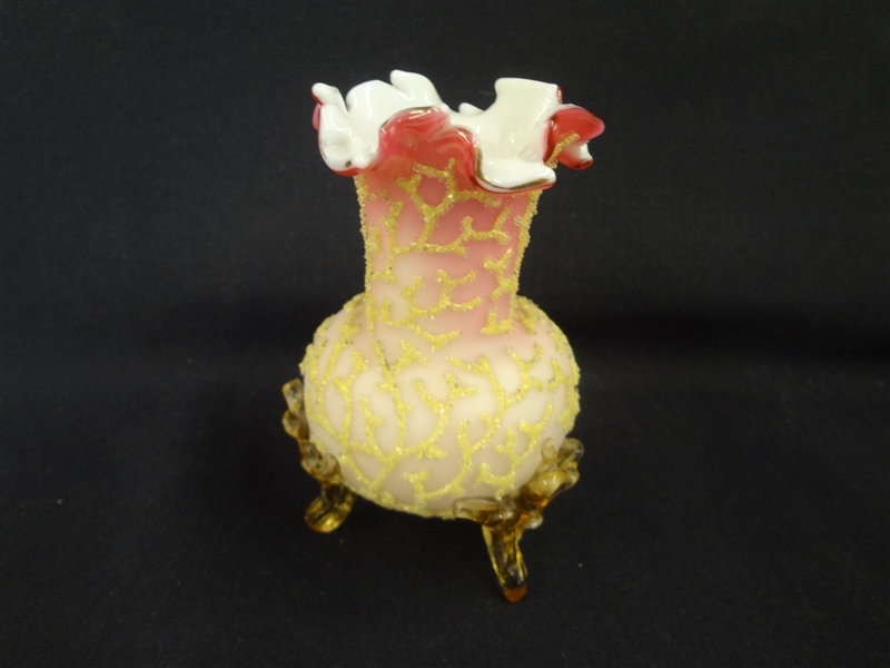 Thomas Webb Coraline Seaweed Vase