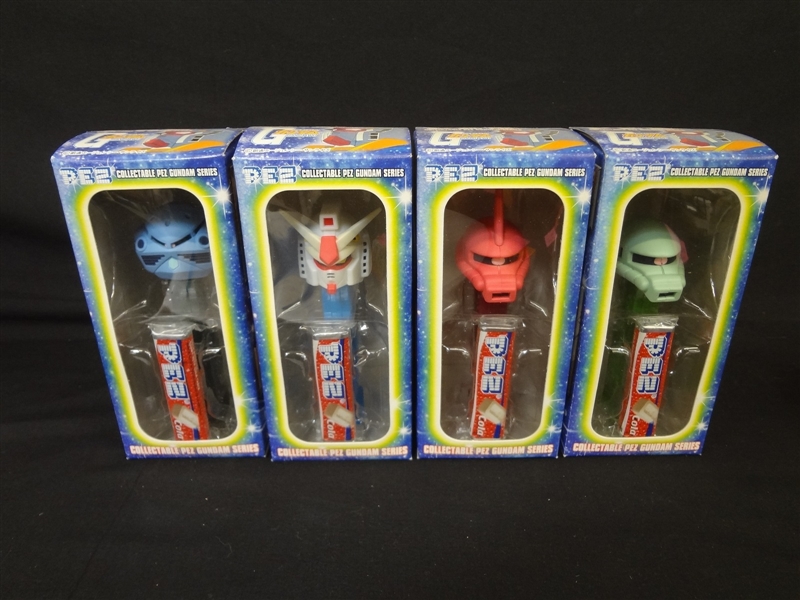 Pez Dispensers Gundam Set of Four Original Boxes