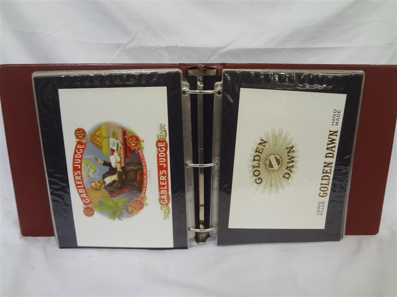 Calhouns Collector Society Lithograph Cigar Labels in Binder