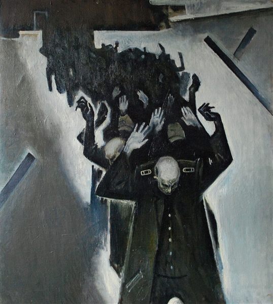 Vitally Grigoryev (Russian, b. 1957) Oil On Canvas POWs "Surrender" 1982