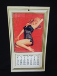 1952 Marilyn Monroe "Golden Dreams" Calendar Nude With Negligee Overprint