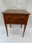 Tiger Maple 2 Drawer Tea Stand