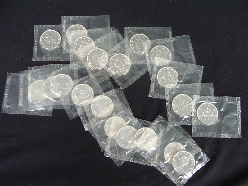 Lot of 20 - 1963 Canada Proof Like Silver Dollars Mint Sealed