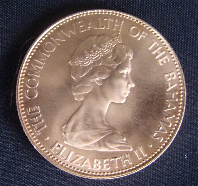 1973 BAHAMAS $50 Gold Coin Independence Day 15.65 grams 12k