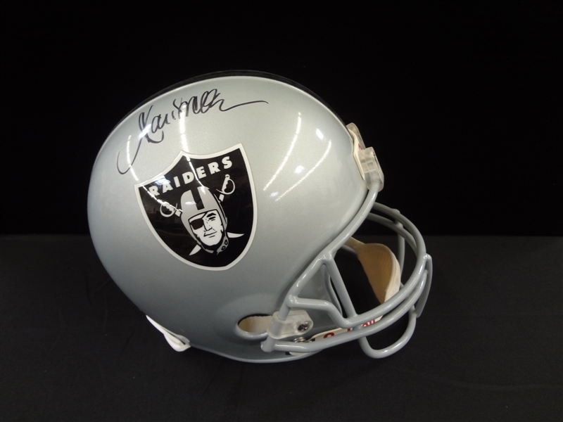 Marcus Allen Autographed Full Size Raiders Helmet LOA from JSA