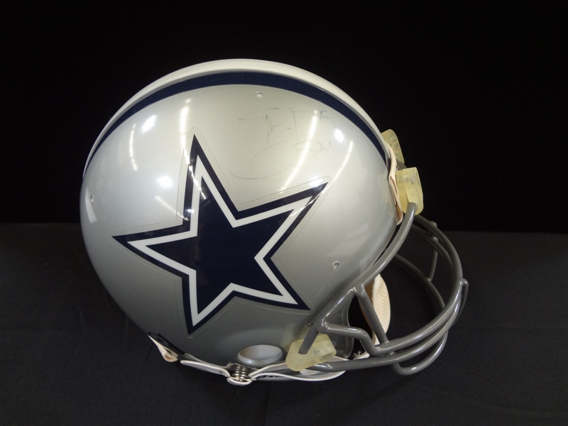 Emmitt Smith Autographed Full Size Riddell Dallas Cowboys Helmet LOA from JSA