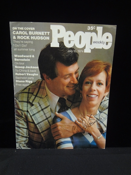 Carol Burnett Autographed People Magazine Cover LOA from JSA