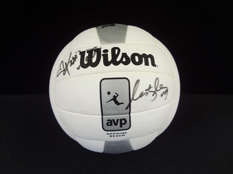 Misty May & Kerri Walsh Autographed AVP Wilson Volleyball LOA from JSA