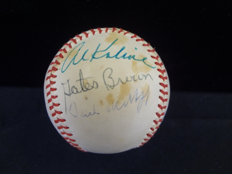 1960s Detroit Tigers Players Multi Signed Official American League Baseball LOA from JSA