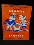 Otto Graham Autographed 1946 Cleveland Browns Championship Program LOA from JSA
