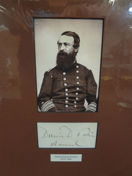 David Dixon Porter Civil War 4 Star Admiral US Navy Cut Signature