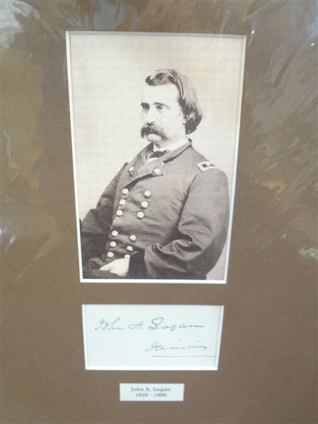 John Logan Civil War US Army General Cut Signature