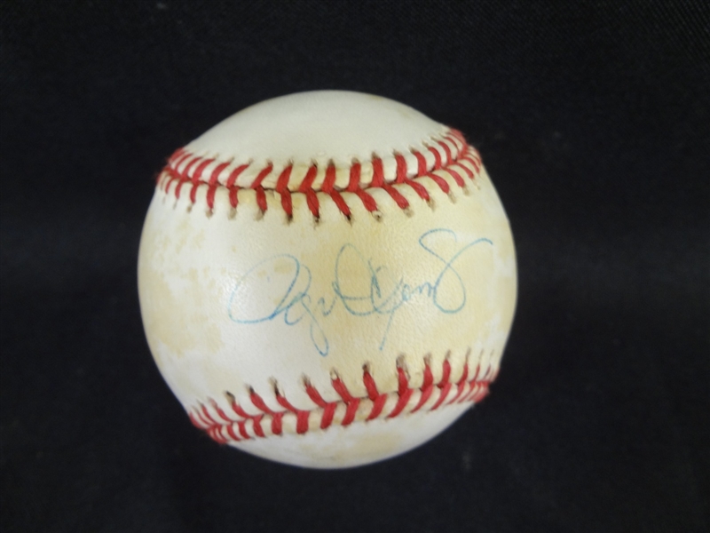 Roger Clemens Single Signed American League Bobby Brown Baseball LOA from JSA