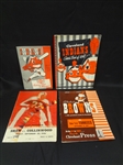 (4) Sports Programs/Sketchbooks:1948 Indians, 1949 Browns Program
