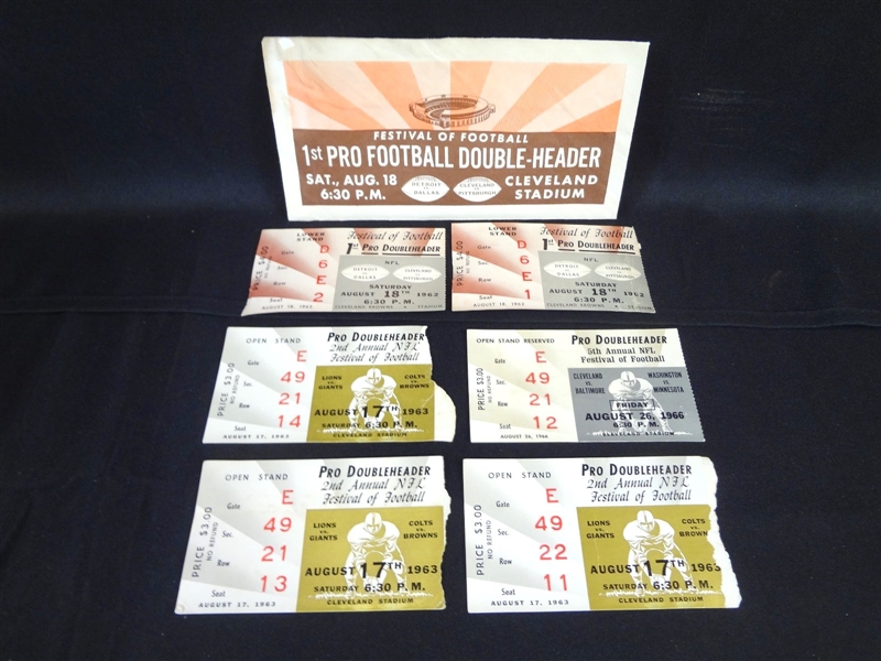 Festival of Football Tickets and Evelopes From the 1960s