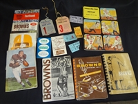 Group of Vintage Sport Ephemera Side Passes, Press Guides Programs from the 50s-60s