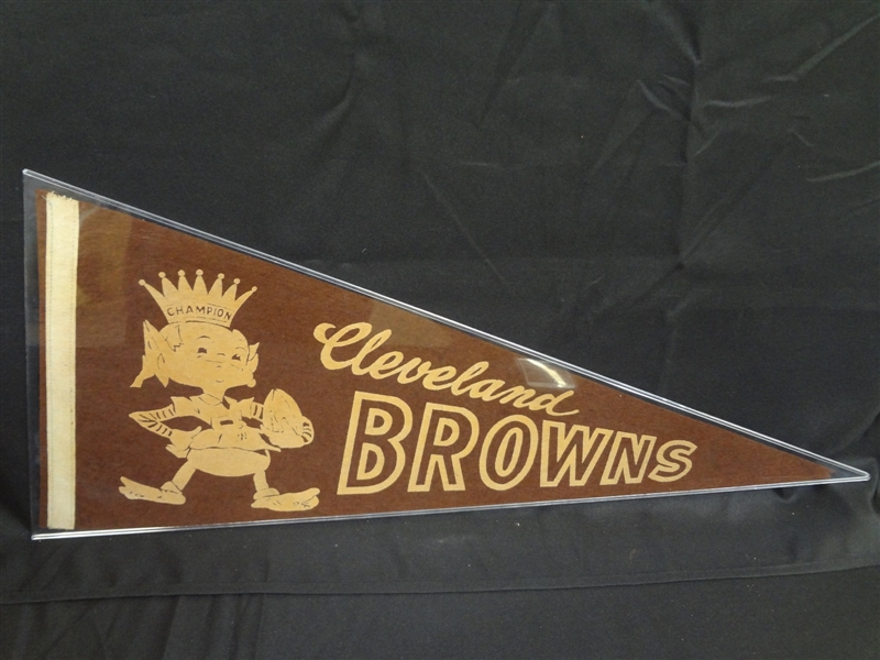 1950s Cleveland Browns Full Size Pennant