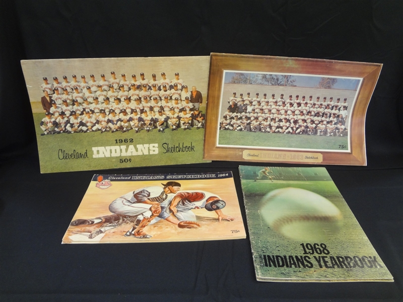 (6) Group of Cleveland Indians Oversize Sketchbooks 1962, 1963, (2) 1964, (2) 1968
