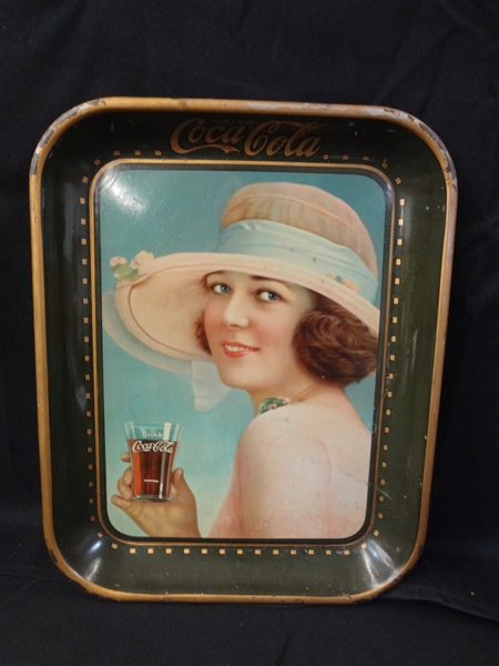 1921 Coca-Cola Serving Tray: "Summer Girl" H.D. Beach Co.