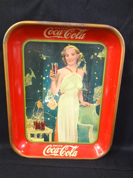 1935 Coca-Cola Serving Tray "Madge Evans" American Art Works