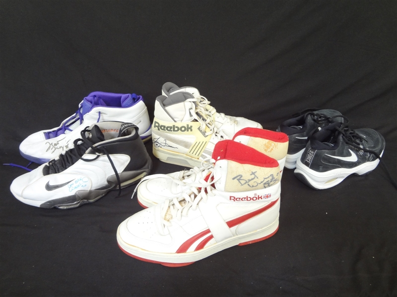 Group of Autographed NBA Shoes: Scott Hastings, Others