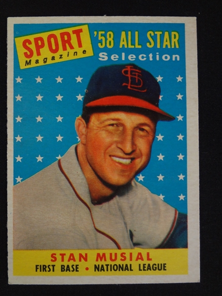 1958 Topps Stan Musial #476 Trading Card High Grade