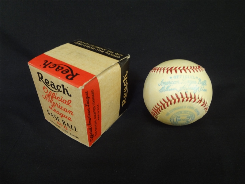 1940-1950s Official Reach Baseball in Original Box