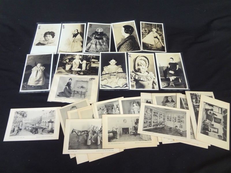 (31) Real Photo Postcards of Dolls and Museum in New York City
