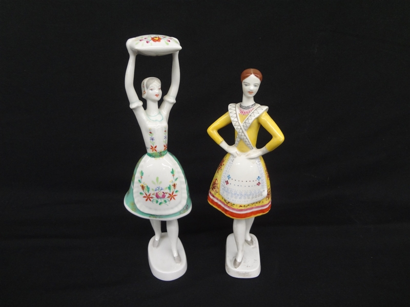 Hollohaza Kezzel Festett Hungarian Figurines