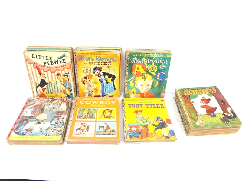 (45) Little Golden Books First Editions "A" and "B"