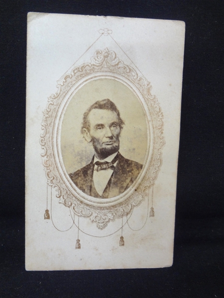 CDV Carte de Visite of President Lincoln No Backmark