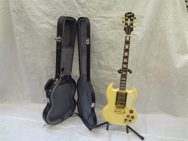 Epiphone Les Paul Custom G-400 Electrc Guitar Antique Ivory