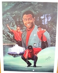 (6) Tiger Woods Edgar L. Brown Lithographs "Master of Augusta" Signed by Brown. 