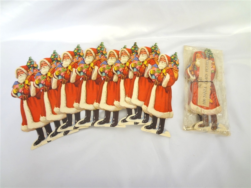 Over 100 Turn of the Century Christmas Paper Die Cuts Santa Claus