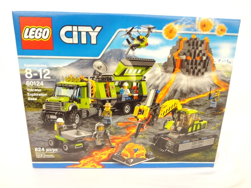 LEGO Collector Set #60124 City Volcano Exploration Base New and Unopened