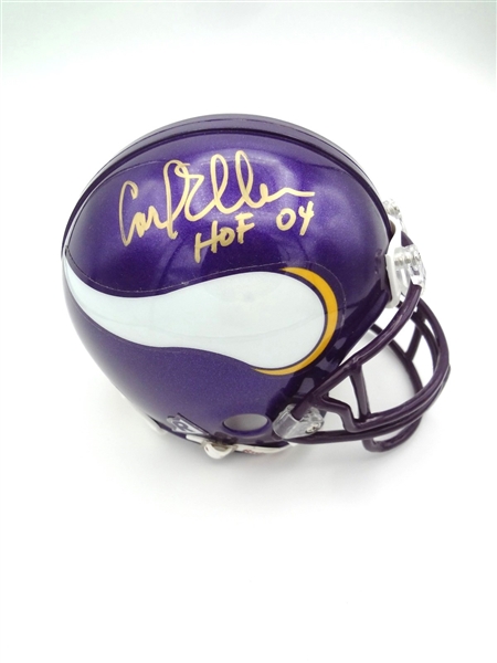 Carl Eller Hall of Fame Viking Signed Mini Helmet