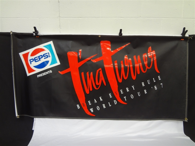 Tina Turner Break Every Rule World Tour Pepsi Vinyl Banner