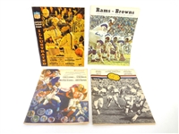 (4) Vintage Cleveland Browns Game Programs