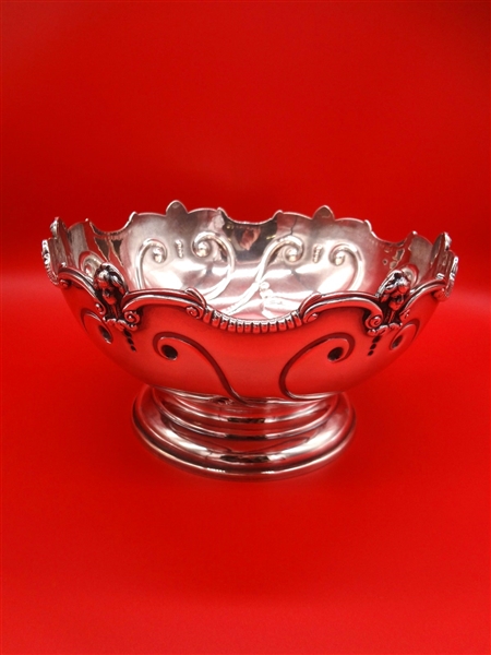 Sterling Silver Monteith Bowl in the Style of George III