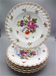 (5) French Floral Hand Painted Bowls 