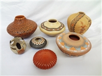 (7) pieces Contemporary Native American Art Pottery