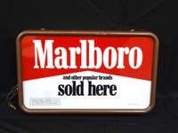 1985 Marlboro Cigarettes Sold Here Illuminated Sign